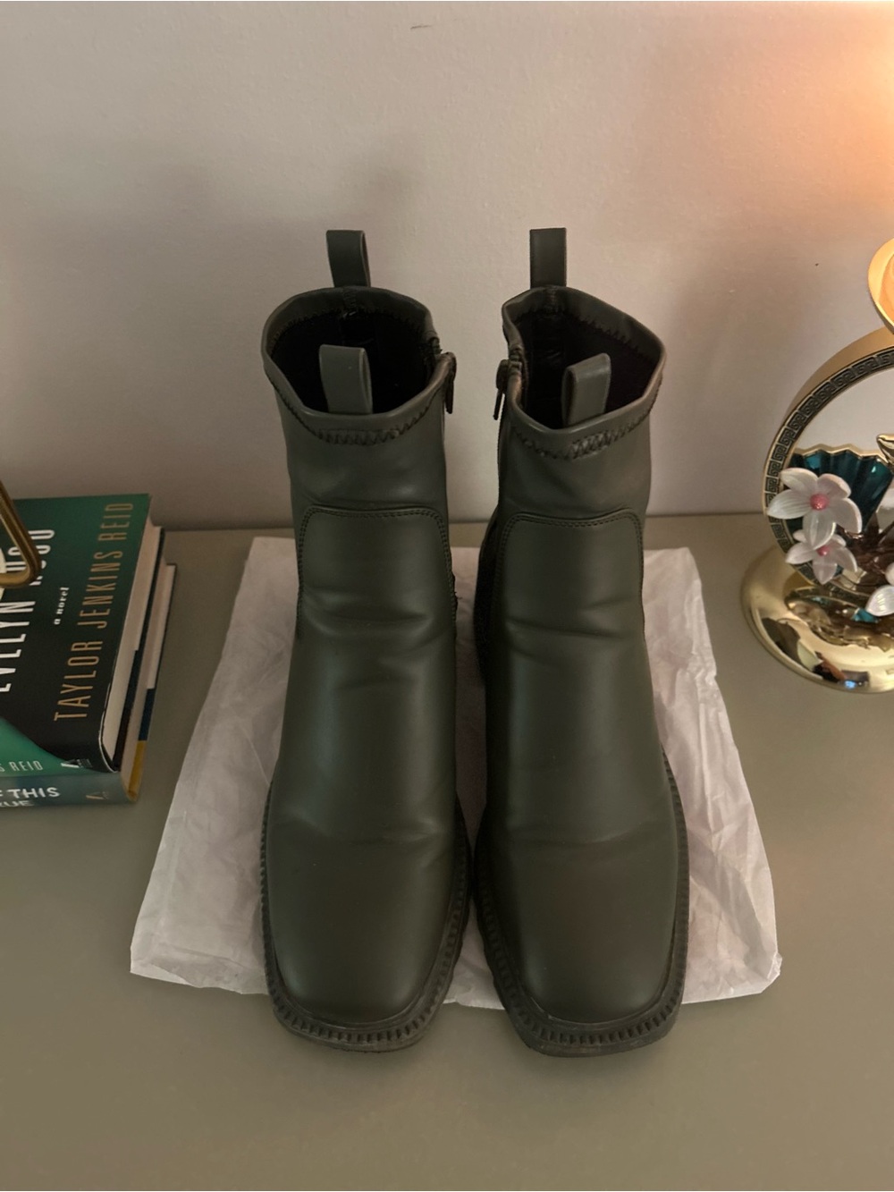 Chunky Heel Ankle Boots - Picture 4 of 5